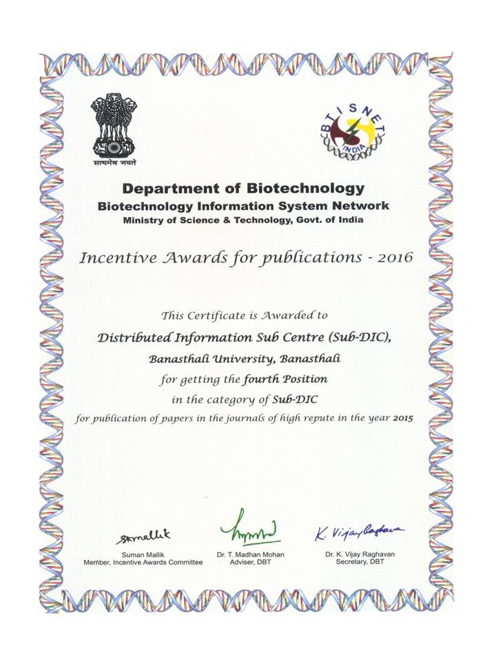 Banasthali Vidyapith Bioinformatics  